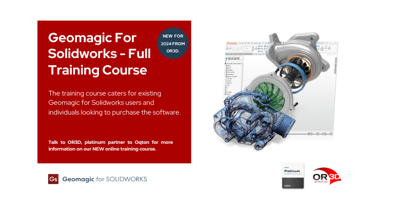 OR3D launch new and online Geomagic For Solidworks course