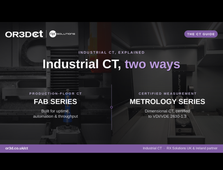 Industrial CT, two ways: shopfloor inspection vs certified metrology