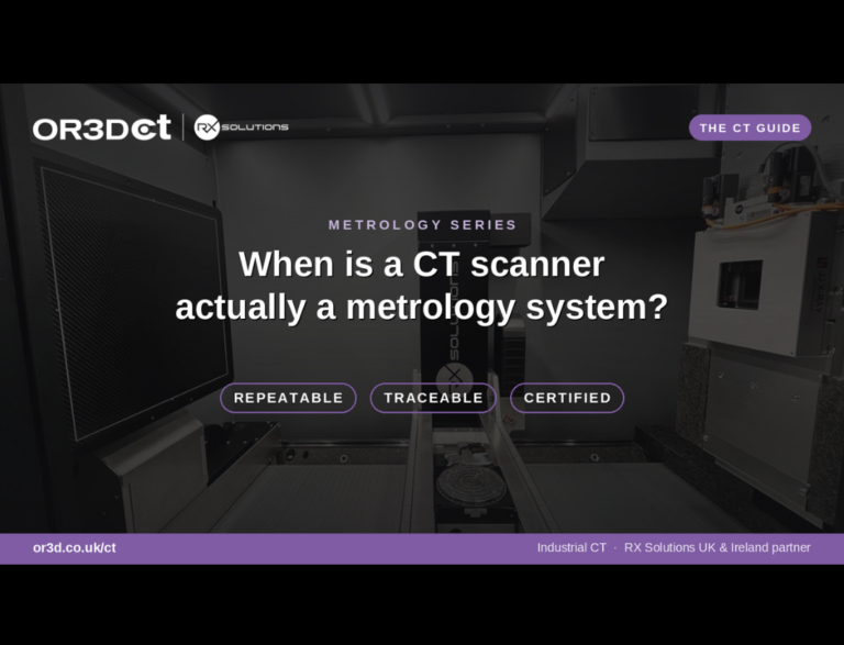 When is a CT Scanner actually a metrology system?